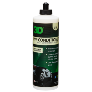 Maximera skyddet för ditt fordons interiör med 3D LVP Conditioner. Idealisk för läder, vinyl och plast, med naturlig minkolja.