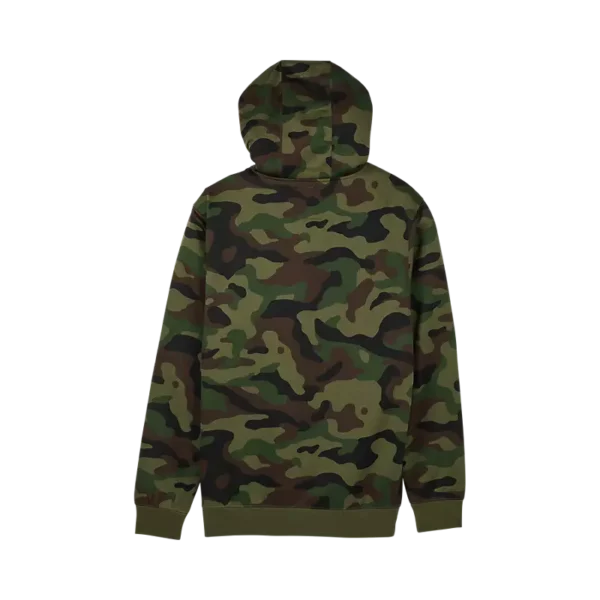 Fox Head Camo Pullover Hoodie erbjuder en unik blandning av kamouflagemönster och ikonisk Fox-stil, perfekt för utomhusäventyr och avkoppling, med komfort och kvalitet.