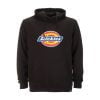 Upptäck Dickies Icon Logo Hoodie i Svart, en klassisk herrhoodie med den ikoniska Dickies-logotypen, framficka och en bekväm huva.