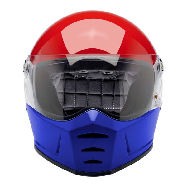 Biltwell Lane Splitter helmet podium gloss red/white/blue