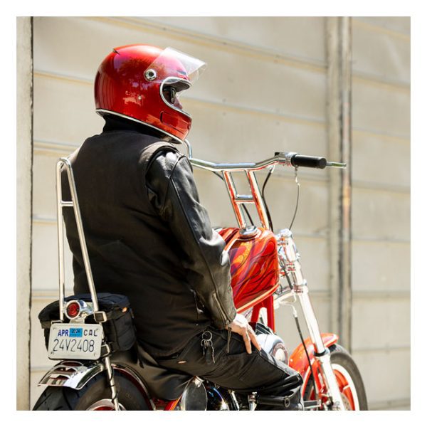 Biltwell Gringo SV helmet metallic cherry red